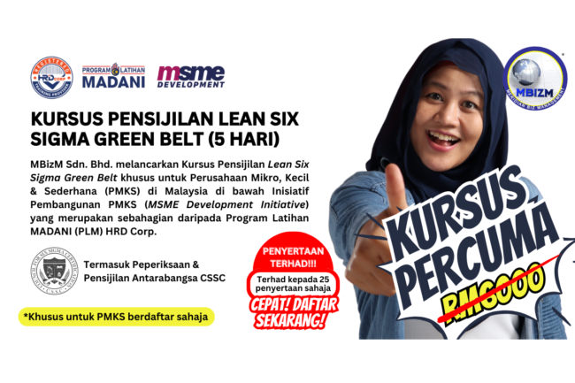 Kursus Pensijilan CSSC Lean Six Sigma Green Belt Percuma Kursus Pensijilan CSSC Lean Six Sigma Green Belt Percuma