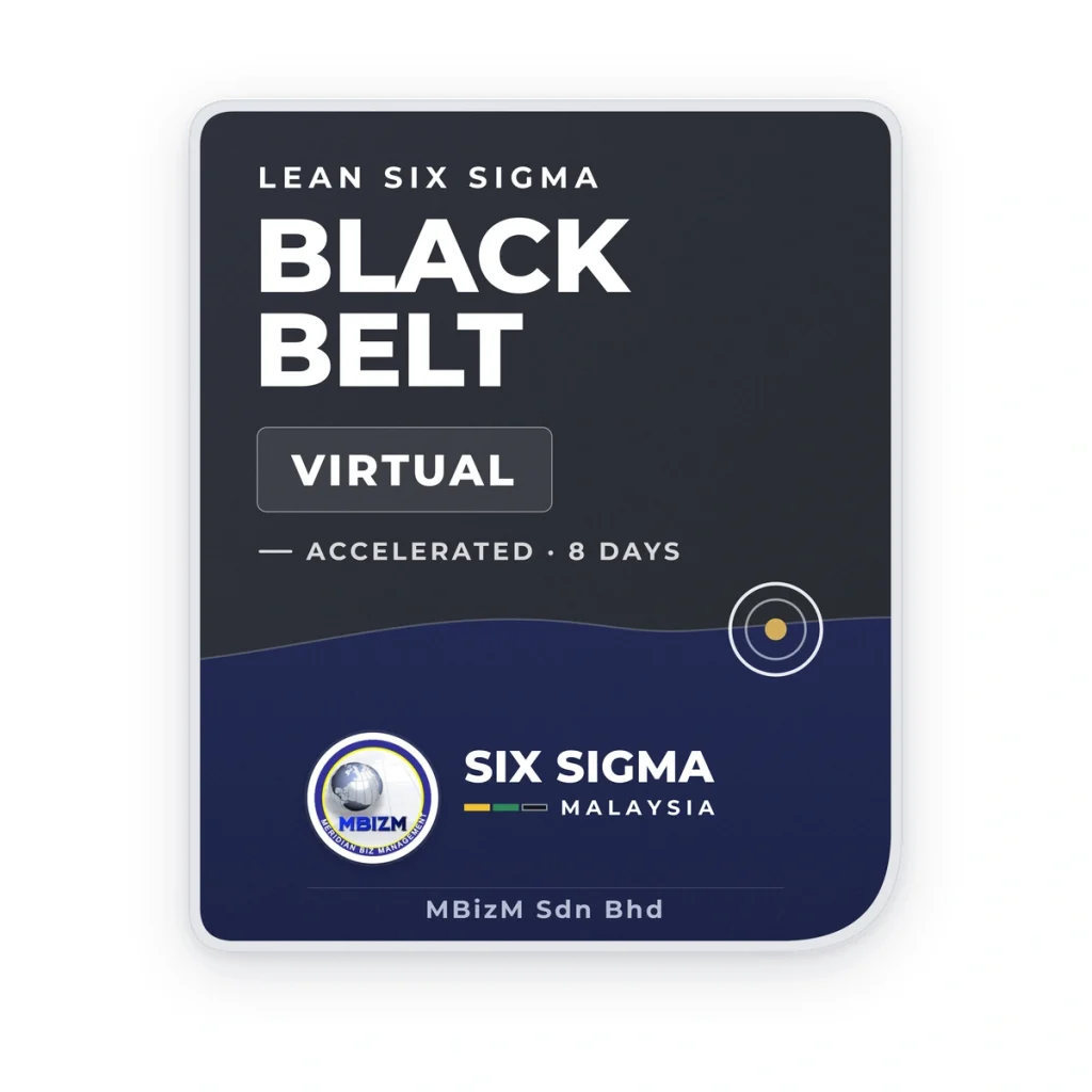 Lean Six Sigma Black Belt Accelerated Instructor-Led Virtual Training