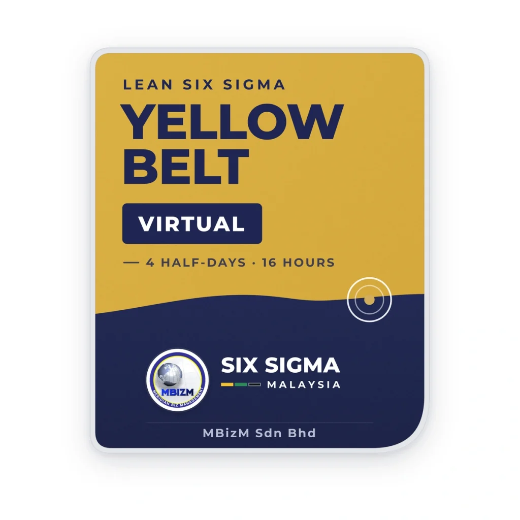 Lean Six Sigma Yellow Belt: Instructor-Led Online Training (16 Hours)